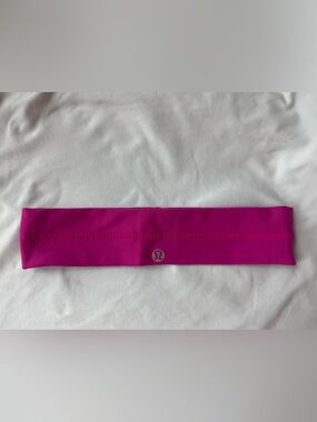 Y2K Gym Sleek Lululemon Fringe Fighter Headband Hot Pink